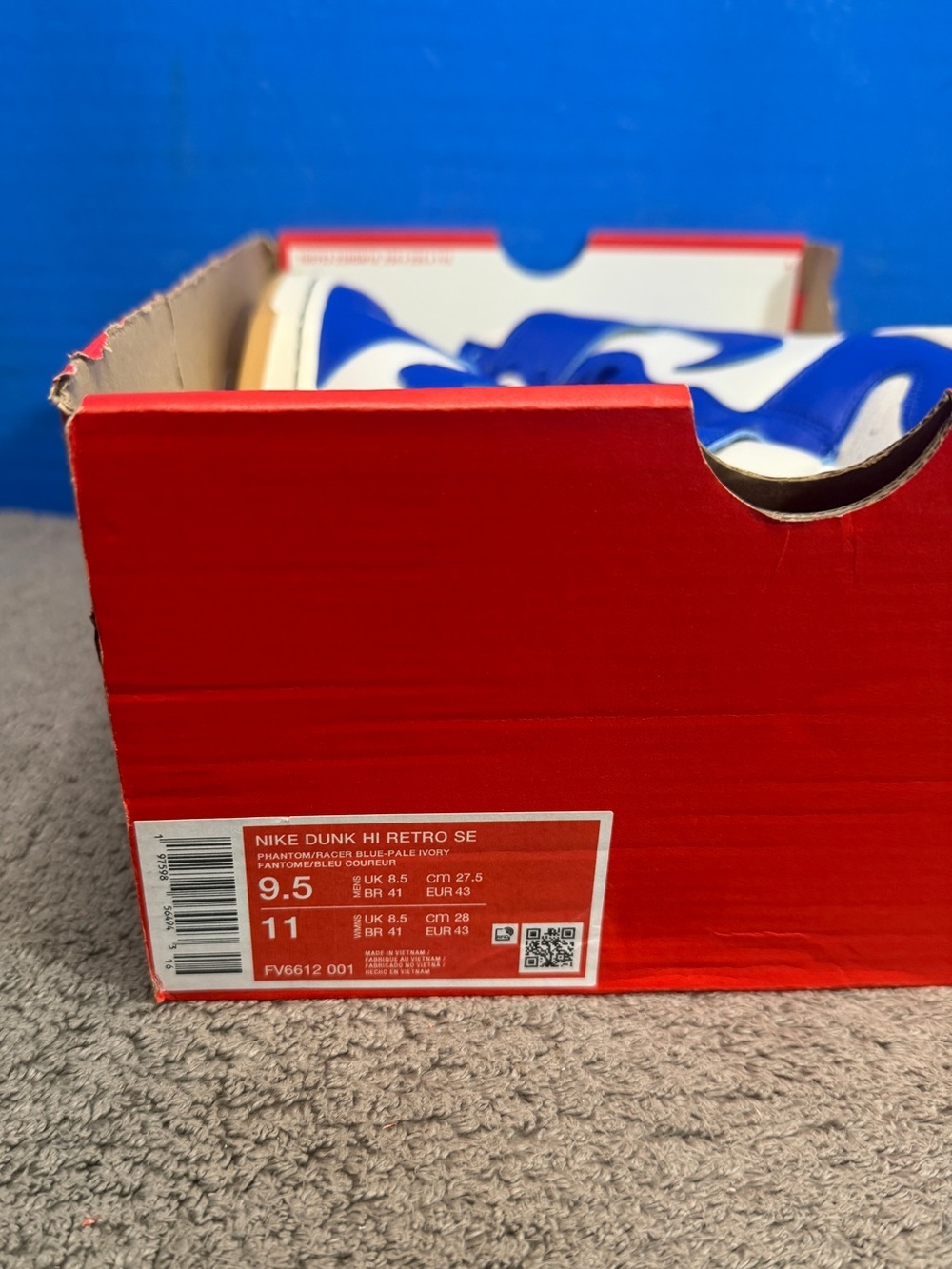 Nike dunk hi SE
'racer blue gum'
Brand new - Picture 6 of 9